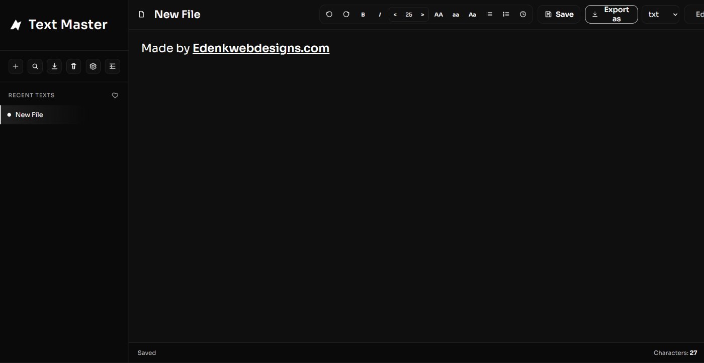 Preview of Text Master